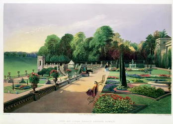 The Upper and Lower Terrace Gardens at Bowood, from 